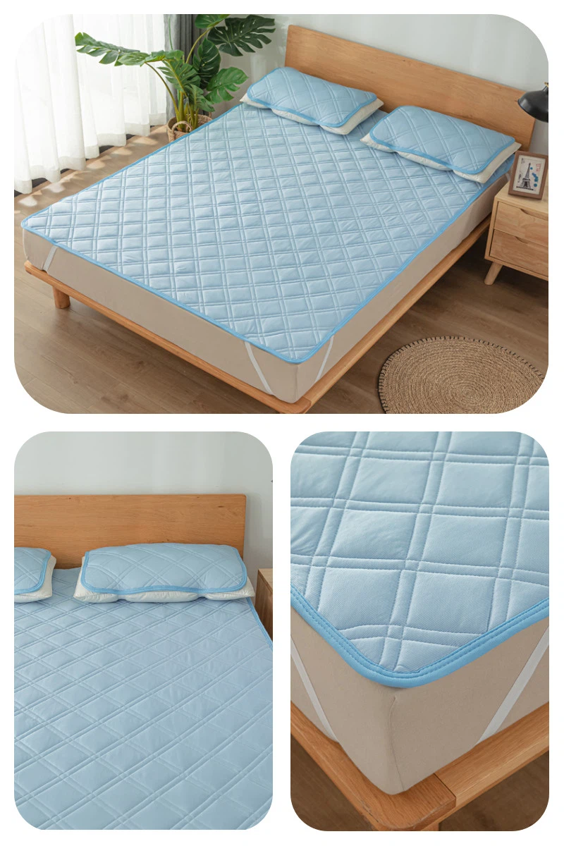 summer cold mattress cover single bed The top of the Cooling mattress cover is made of cool fiber, with a cooling value above 0.4 (generally only 0.2 for cooling fabrics), which can quickly reduce body heat and keep you cool all night in summer without sweating